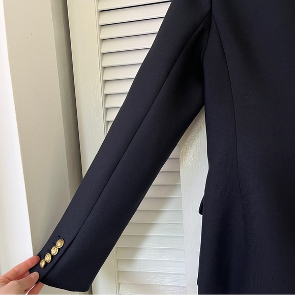 J. Crew Rhodes 100% Italian Wool Blazer Office Career Preppy | Darkest Navy | 4 - Picture 10 of 16